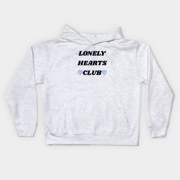 Lonely Hearts Club! - Periwinkle Kids Hoodie by ShinyBat